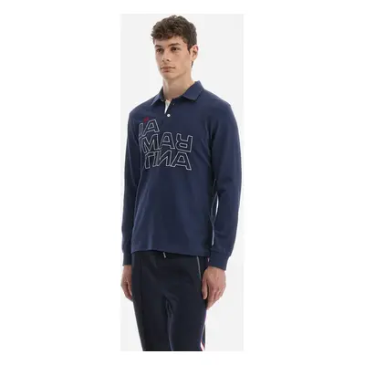 Polokošile la martina man polo l/s heavy jersey navy