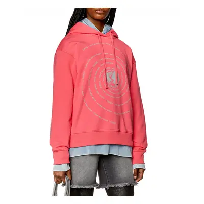 Mikina diesel f-maxinne-hood sweat-shirt honeysuckle