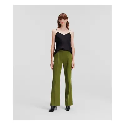 Kalhoty karl lagerfeld tailored pants pesto green