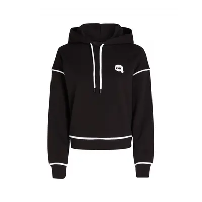 Mikina karl lagerfeld ikonik 2.0 hoodie black