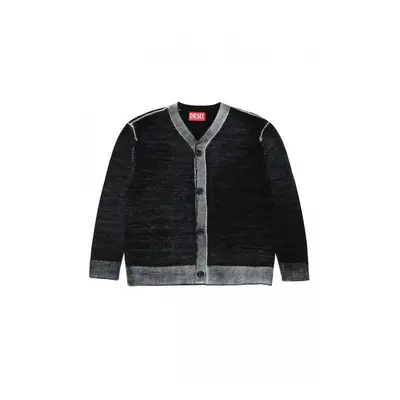 Svetr diesel klarence cardigan over maglia black