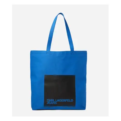 Kabelka karl lagerfeld jeans ns canvas tote klj blue