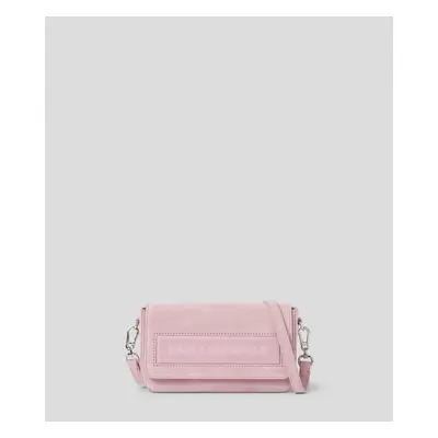 Kabelka karl lagerfeld k/essential k sm flap shb sued pink mist