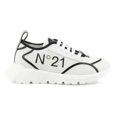 Tenisky no21 logo print gymnic sneakers white