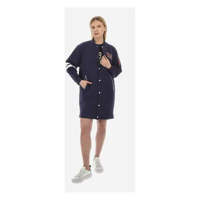 Mikina la martina woman sweatshirt double jersey navy