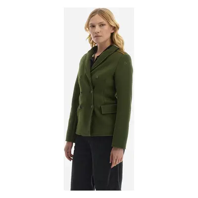 Sako la martina woman jacket knitted heavy fel ivy green