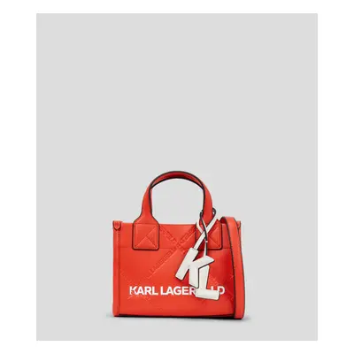 Kabelka karl lagerfeld k/skuare embossed sm tote poppy red