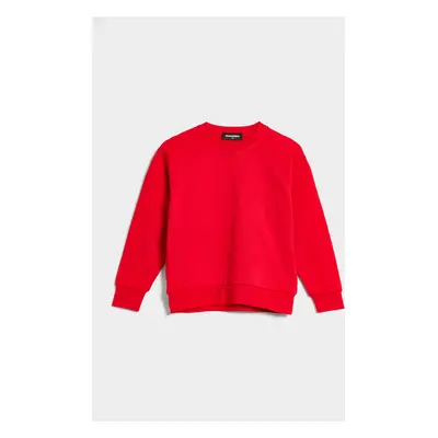 Mikina dsquared slouch fit sweat-shirt red