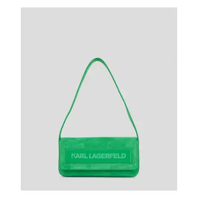 Kabelka karl lagerfeld icon k md flap shb suede basil green