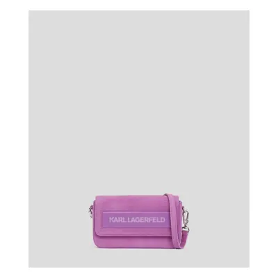 Kabelka karl lagerfeld icon k sm flap shb suede mauve