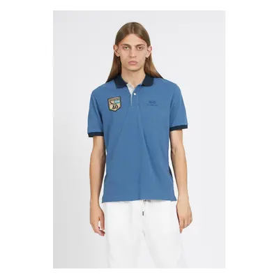 Polokošile la martina man polo s/s cotton piquet ensign blue/navy