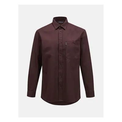 Košile peak performance moment skiers shirt desert plum