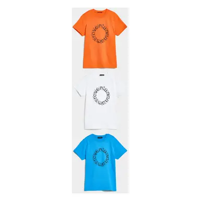 Tričko no21 three-pack t-shirt bright orange