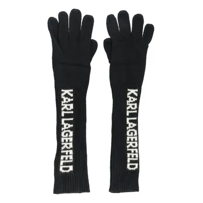 Rukavice karl lagerfeld k/essential long ff glove black