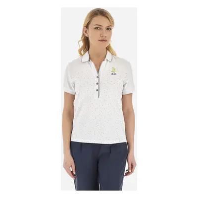 Polokošile la martina woman polo s/s piquet stretch optic white