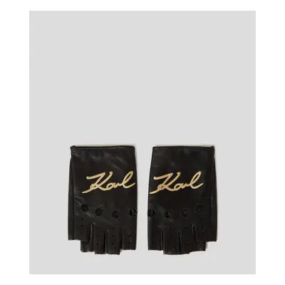 Rukavice karl lagerfeld k/signature rocky glove black