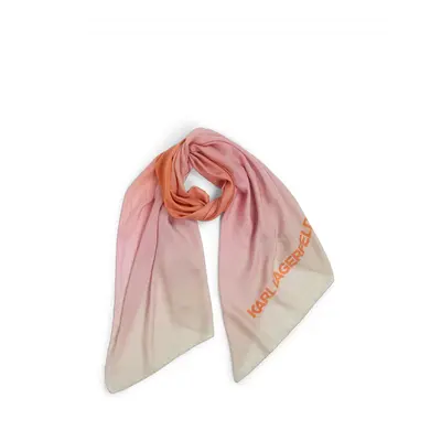 Šála karl lagerfeld k/essential gradient scarf fuchsia purple