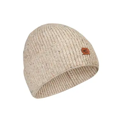 Čepice camel active knitted beanie light wallnut