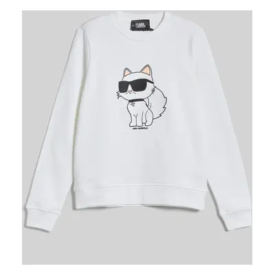 Mikina karl lagerfeld ikonik 2.0 choupette sweat white