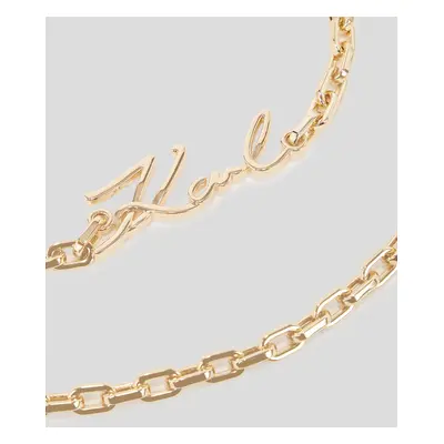 Popruh na kabelku karl lagerfeld k/signature shoulder strap gold