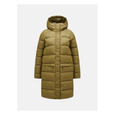 Kabát peak performance w frost down coat snap green/olive extreme