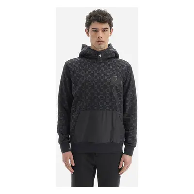 Mikina la martina man hoodie sweatshirt printed black/black