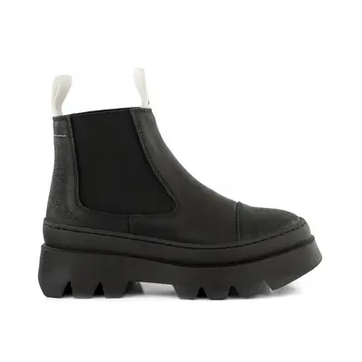 Kotníková obuv mm6 track sole chelsea boots black