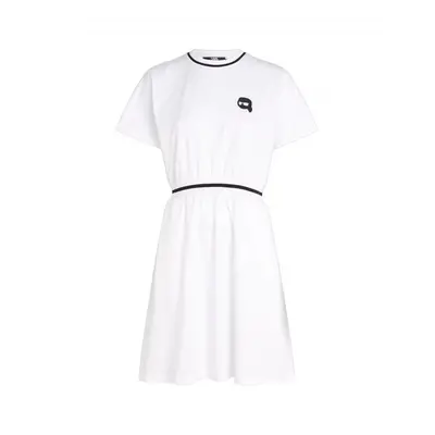 Šaty karl lagerfeld ikonik 2.0 t-shirt dress white