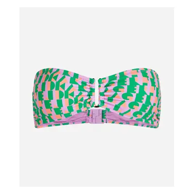 Plavky karl lagerfeld abstract aop u-ring bandeau abstract aop violet