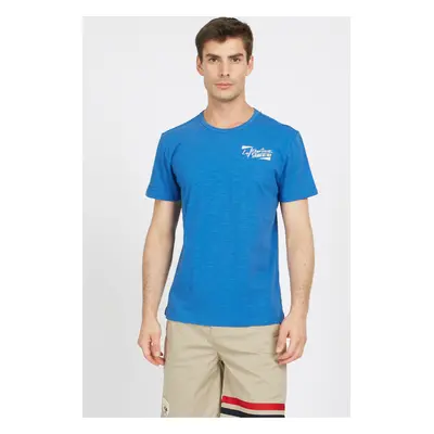 Tričko la martina man t-shirt s/s slub jersey federal blue