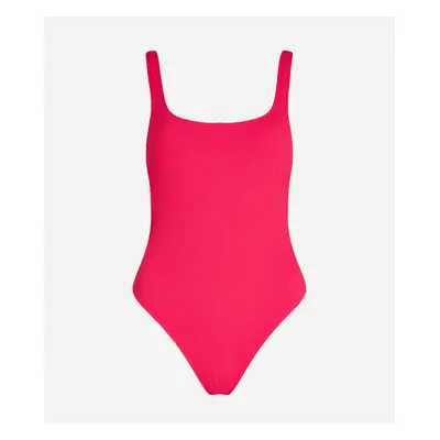 Plavky karl lagerfeld karl dna c/o side swimsuit fuchsia