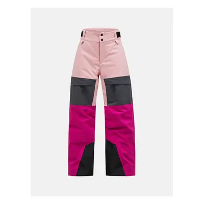 Kalhoty peak performance jr gravity pants warm blush/ombre blue