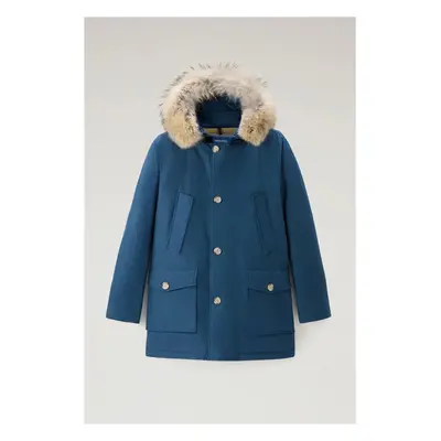 Bunda woolrich arctic detachable fur parka blue lobster