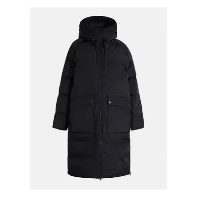 Kabát peak performance w stella coat black/grey melange