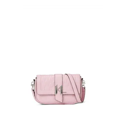 Kabelka karl lagerfeld k/saddle shoulderbag emboss pink mist