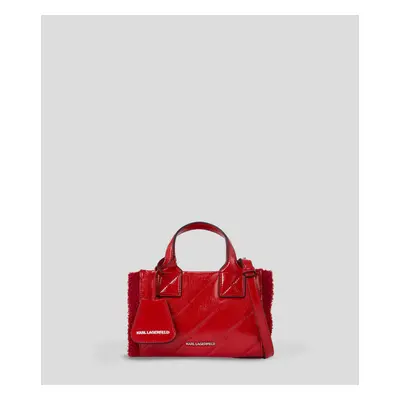 Kabelka karl lagerfeld k/skuare sp sm tote shearling haute red