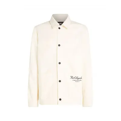 Bunda karl lagerfeld hotel karl overshirt jkt off white denim