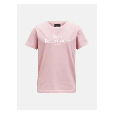 Tričko peak performance jr original tee warm blush/ombre blue