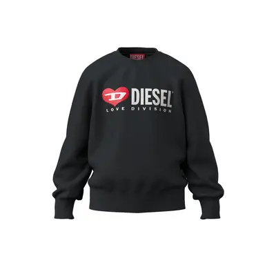 Mikina diesel samor over sweat-shirt black