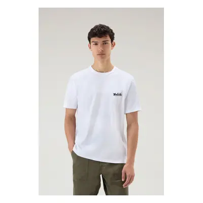 Tričko woolrich photographic tee bright white