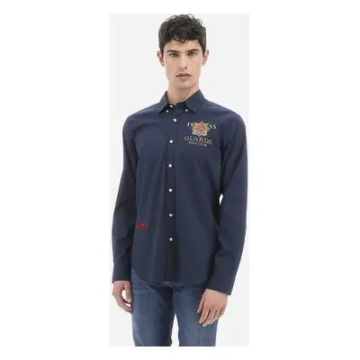 Košile la martina man shirt l/s poplin navy