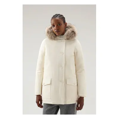 Bunda woolrich arctic detachable fur parka milky cream