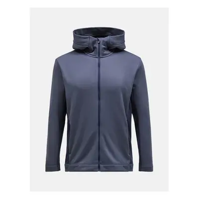 Mikina peak performance m rider tech zip hood ombre blue/orange dune/shallow