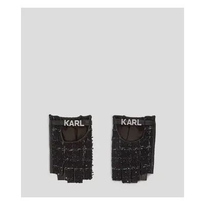 Rukavice karl lagerfeld k/essential boucle fl glove black