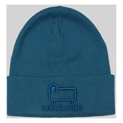 Čepice woolrich cotton wool beanie blue lobster