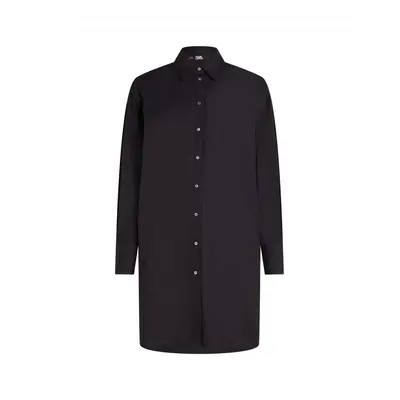 Košile karl lagerfeld signature tunic shirt black