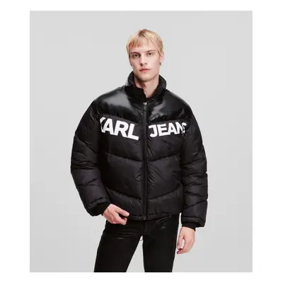 Bunda karl lagerfeld jeans klj logo puffer jacket black/shiny black