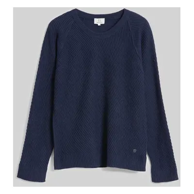 Svetr woolrich diagonal stitch pullover melton blue