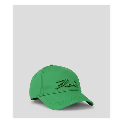 Kšiltovka karl lagerfeld k/signature cap patch bright green