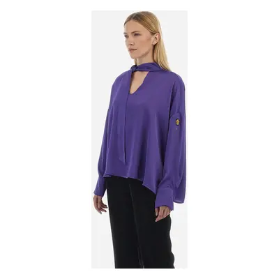 Košile la martina woman shir l/s shiny georgette tillandsia purple